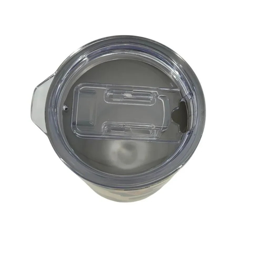 16 Oz Leopard Print Stainless Steel Insulated Tumbler Travel Cup Lid